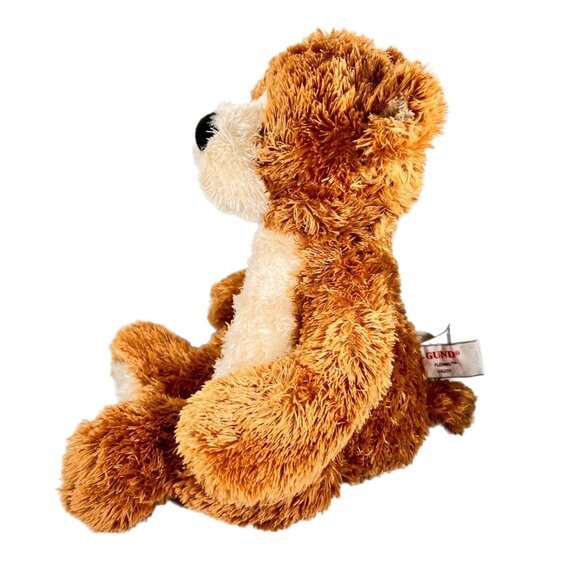 Gund Brown Teddy Bear Beanie Fleming 14" Plush Stuffed Animal 15237 Toy - Picture 4 of 13